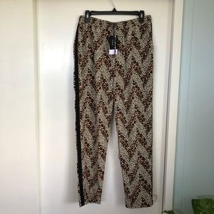 collection by bobeau animal chevron pants